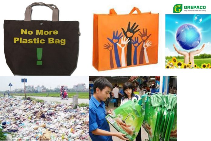 Sử dụng túi vải không dệt siêu thị để bảo vệ môi trường